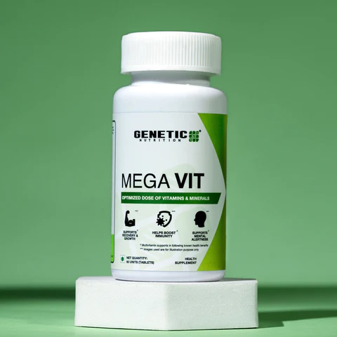 Genetic Mega Vit | Multi Vitamin Supplement - 60 Capsules